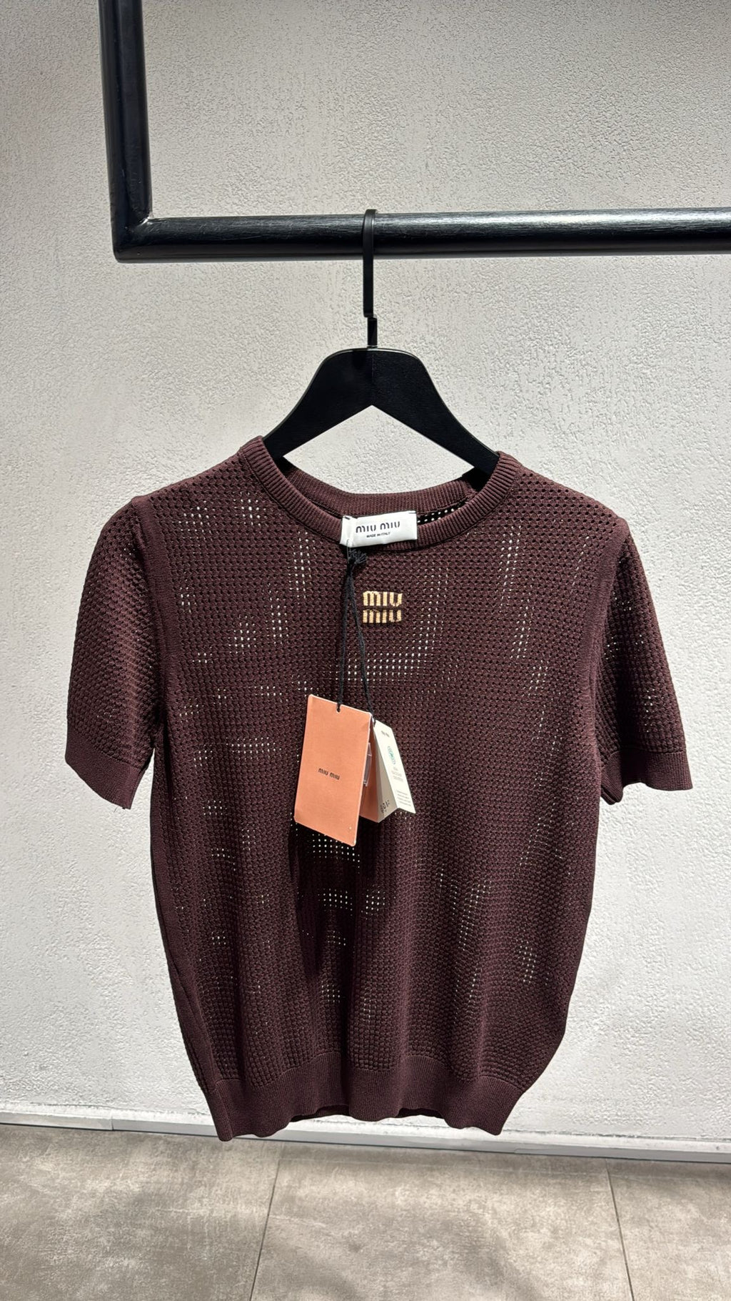 Premium Women's Regular Fit Knit T Shirt - Brown