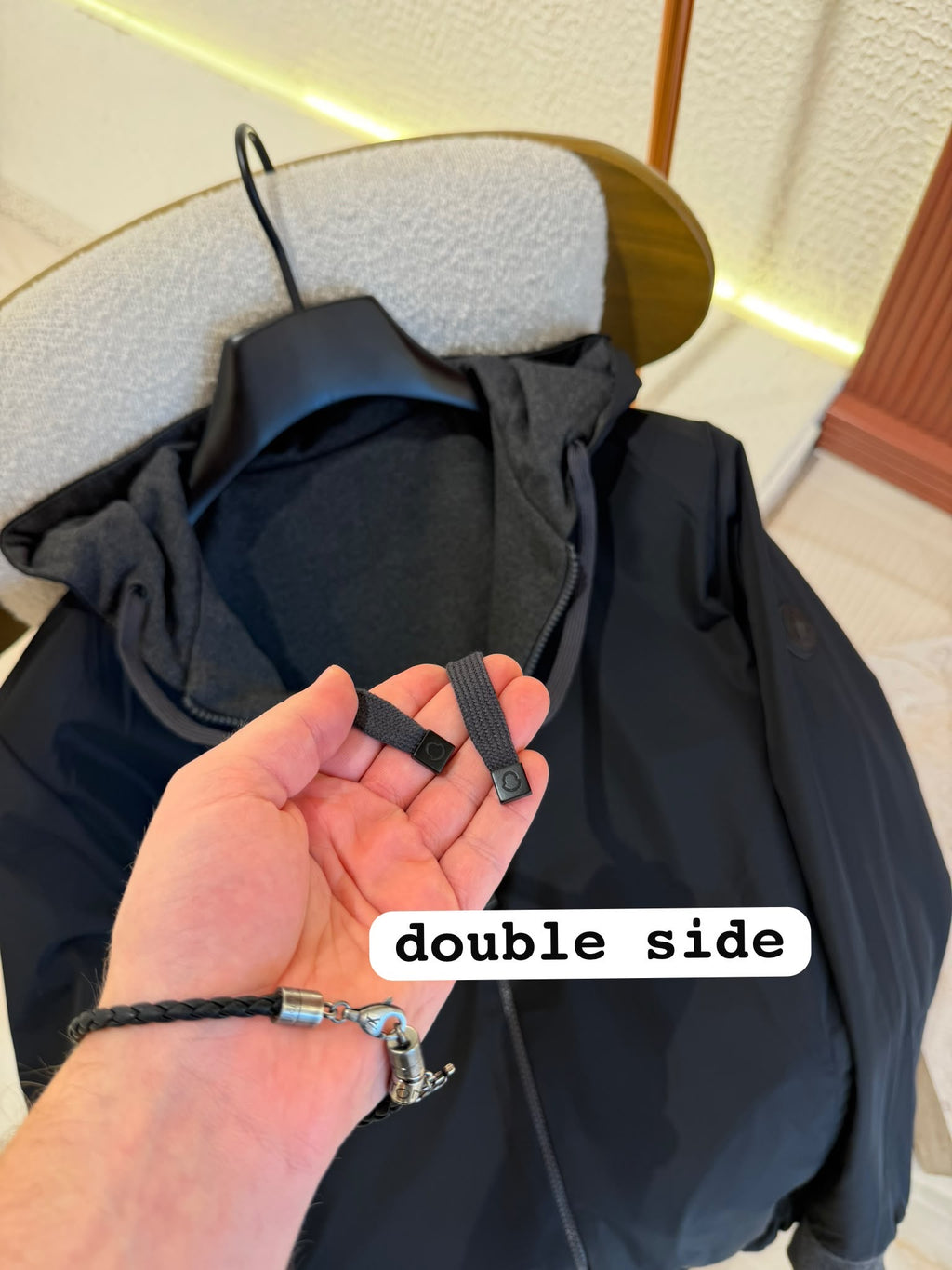 MNC Grey Reversible Zip Jacket