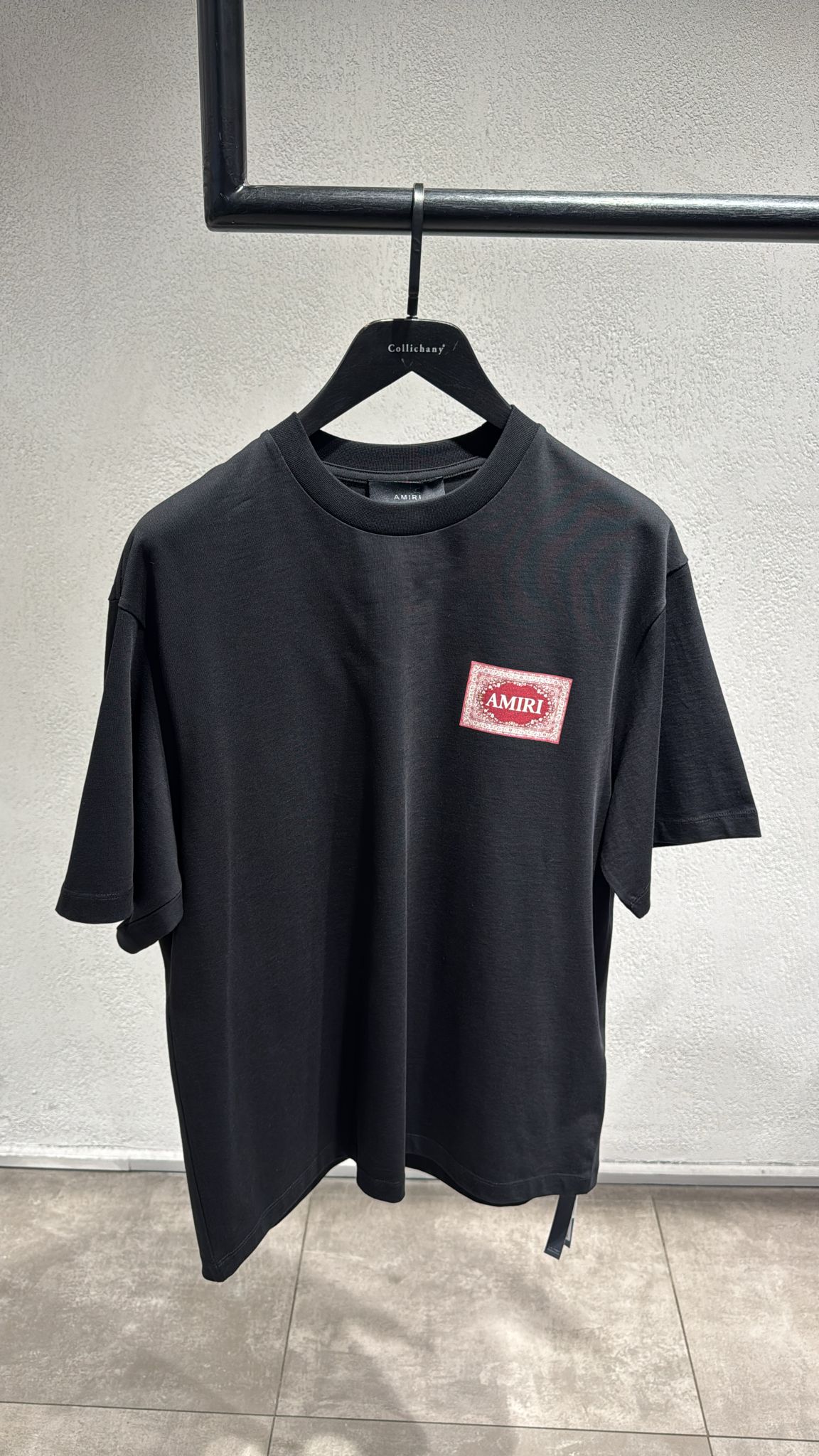 Premium Oversize Fit Tee - Black/White
