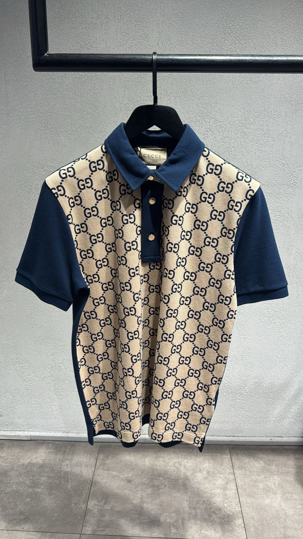 Premium Slim Fit Tee - White/Blue