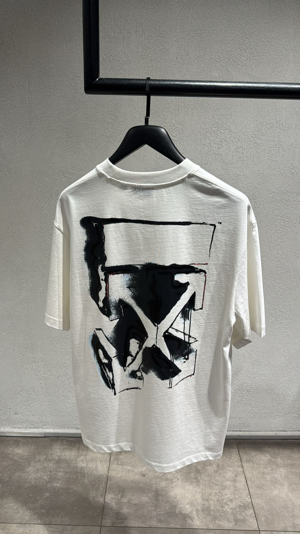 Premium Men's Oversize Fit T Shirt - Black/White