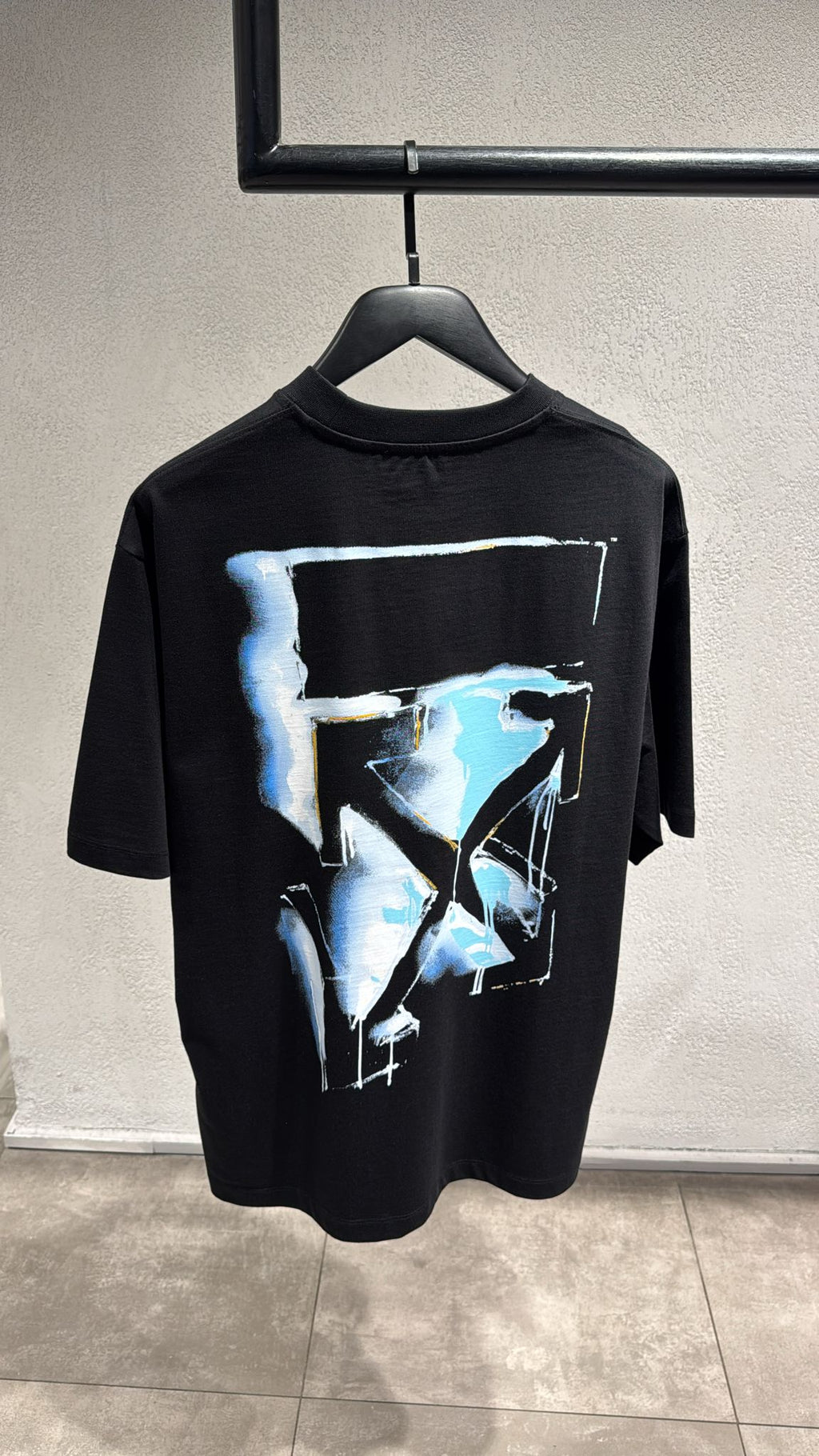 Premium Men's Oversize Fit T Shirt - Black/White