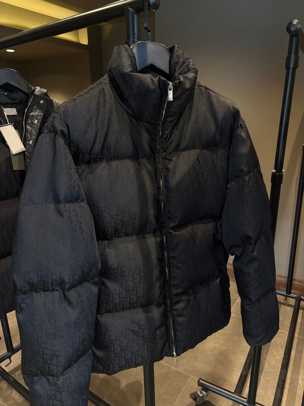 Di Black Quilted Puffer Jacket