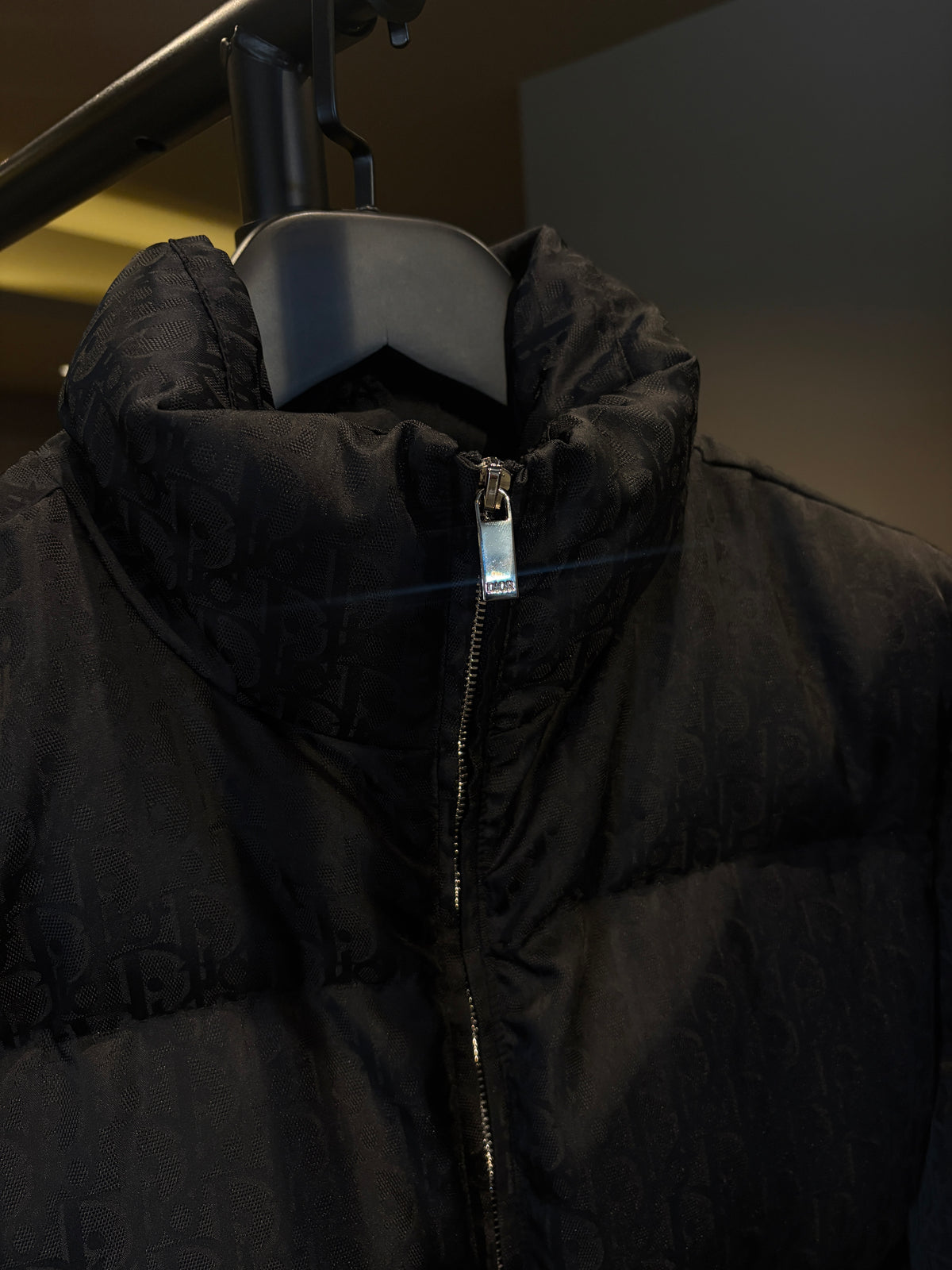 Di Black Quilted Puffer Jacket