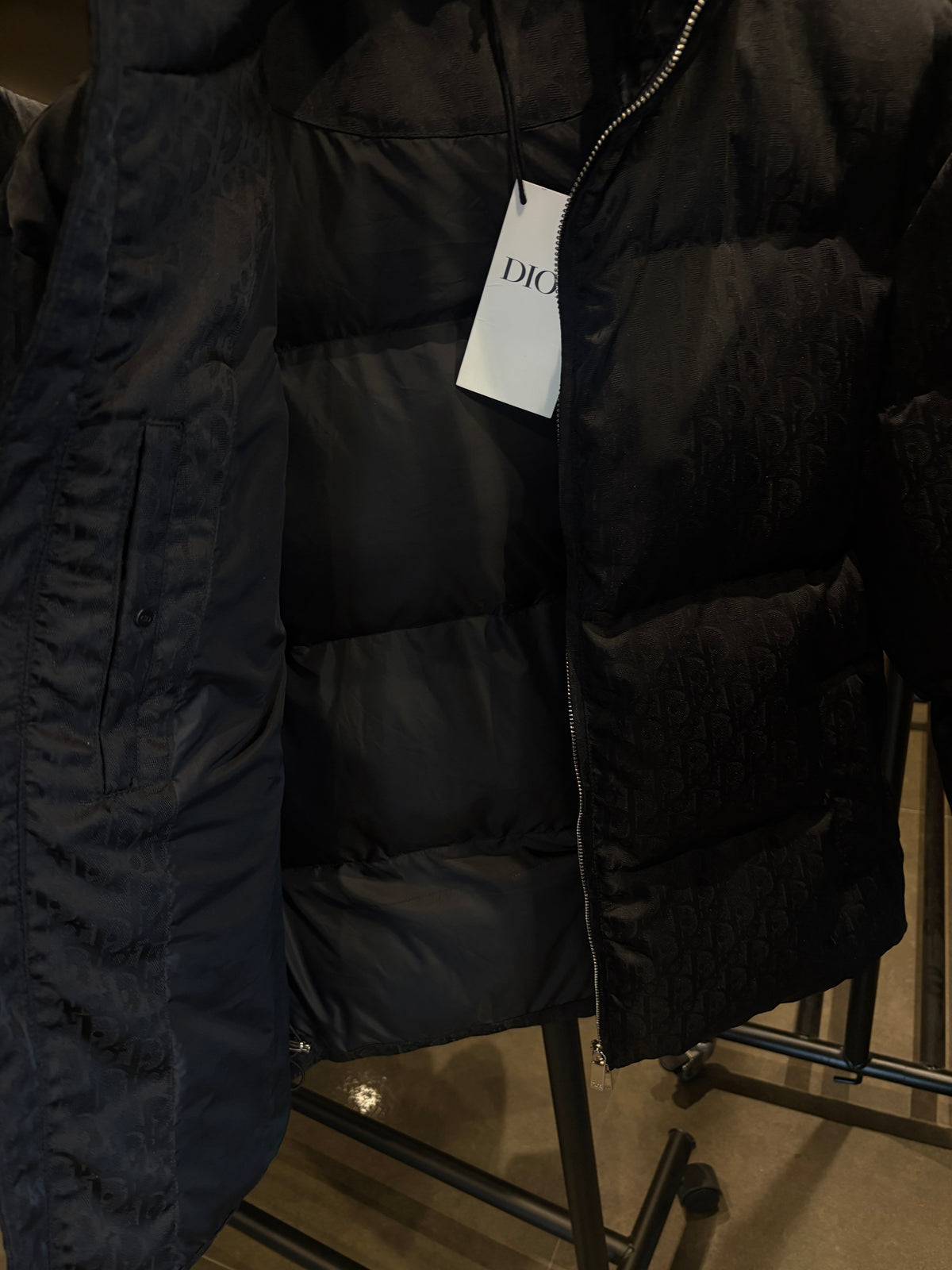 Di Black Quilted Puffer Jacket