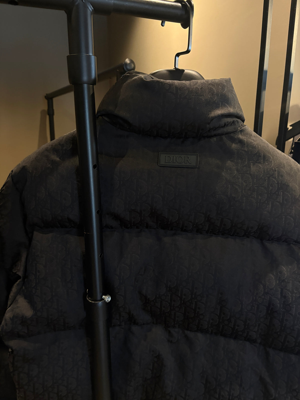 Di Black Quilted Puffer Jacket