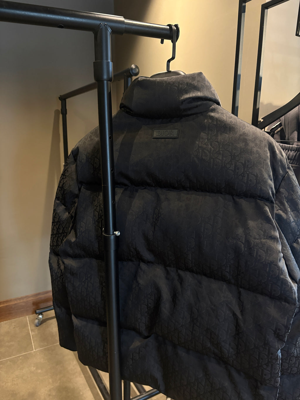 Di Black Quilted Puffer Jacket