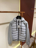 CG Grey Padded Front Hooded Cardigan Jacket