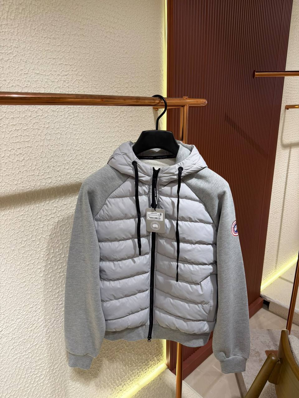 CG Grey Padded Front Hooded Cardigan Jacket