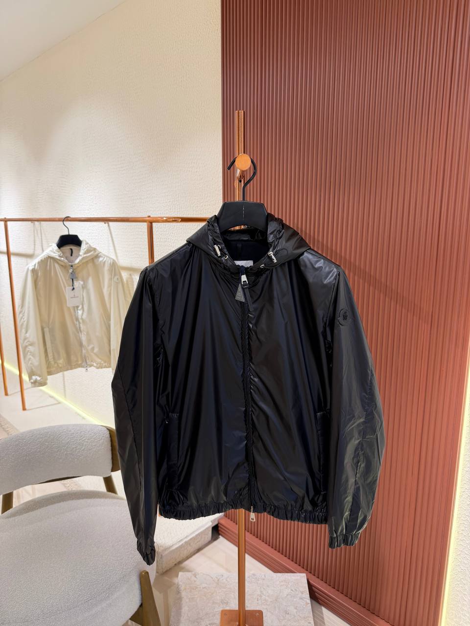 MNC Black Lightweight Windbreaker Jacket