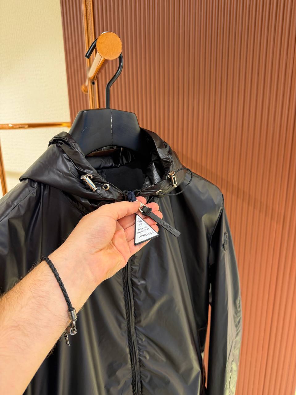 MNC Black Lightweight Windbreaker Jacket