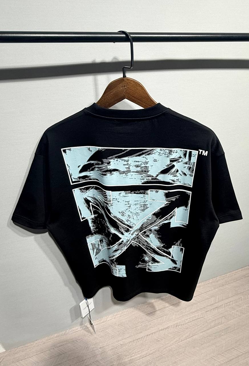 Premium Oversize Fit Tee - Black/White/Beige