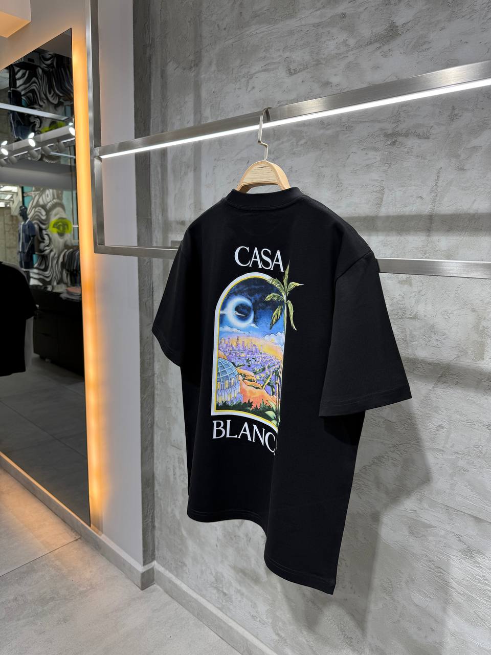 Premium Oversize Fit Tee - Black/White