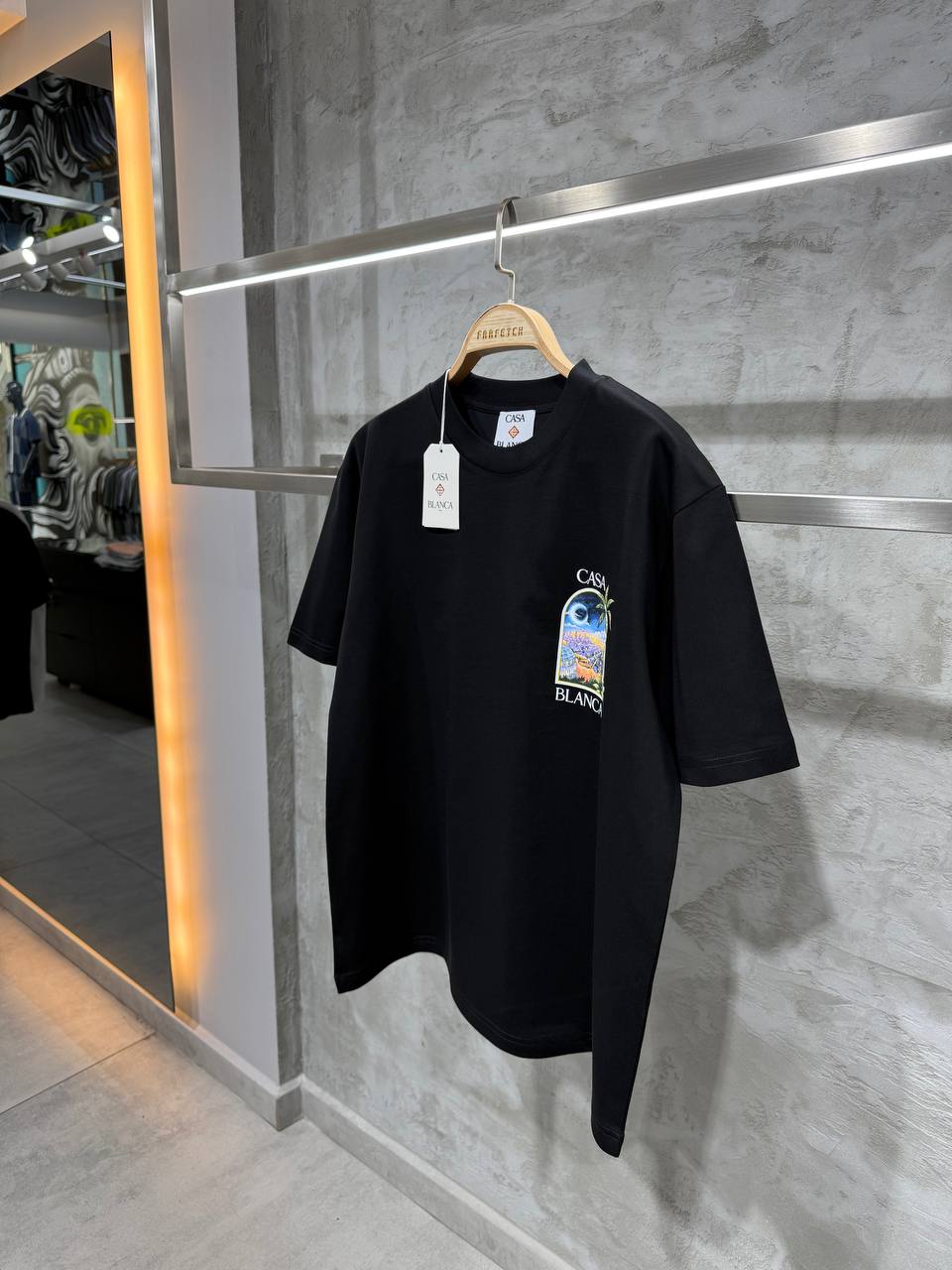 Premium Oversize Fit Tee - Black/White