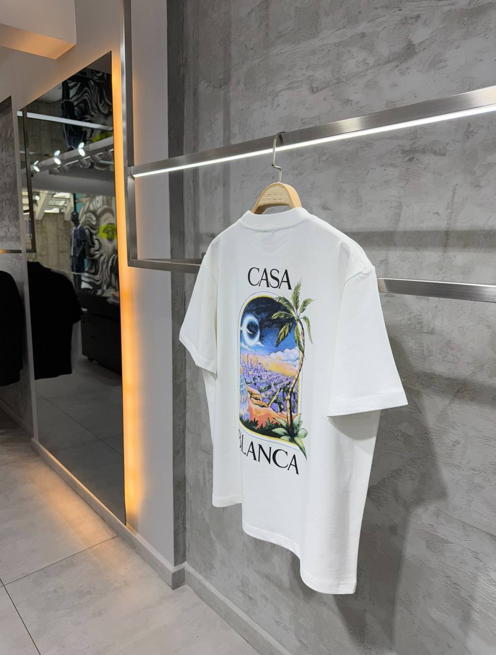 Premium Oversize Fit Tee - Black/White