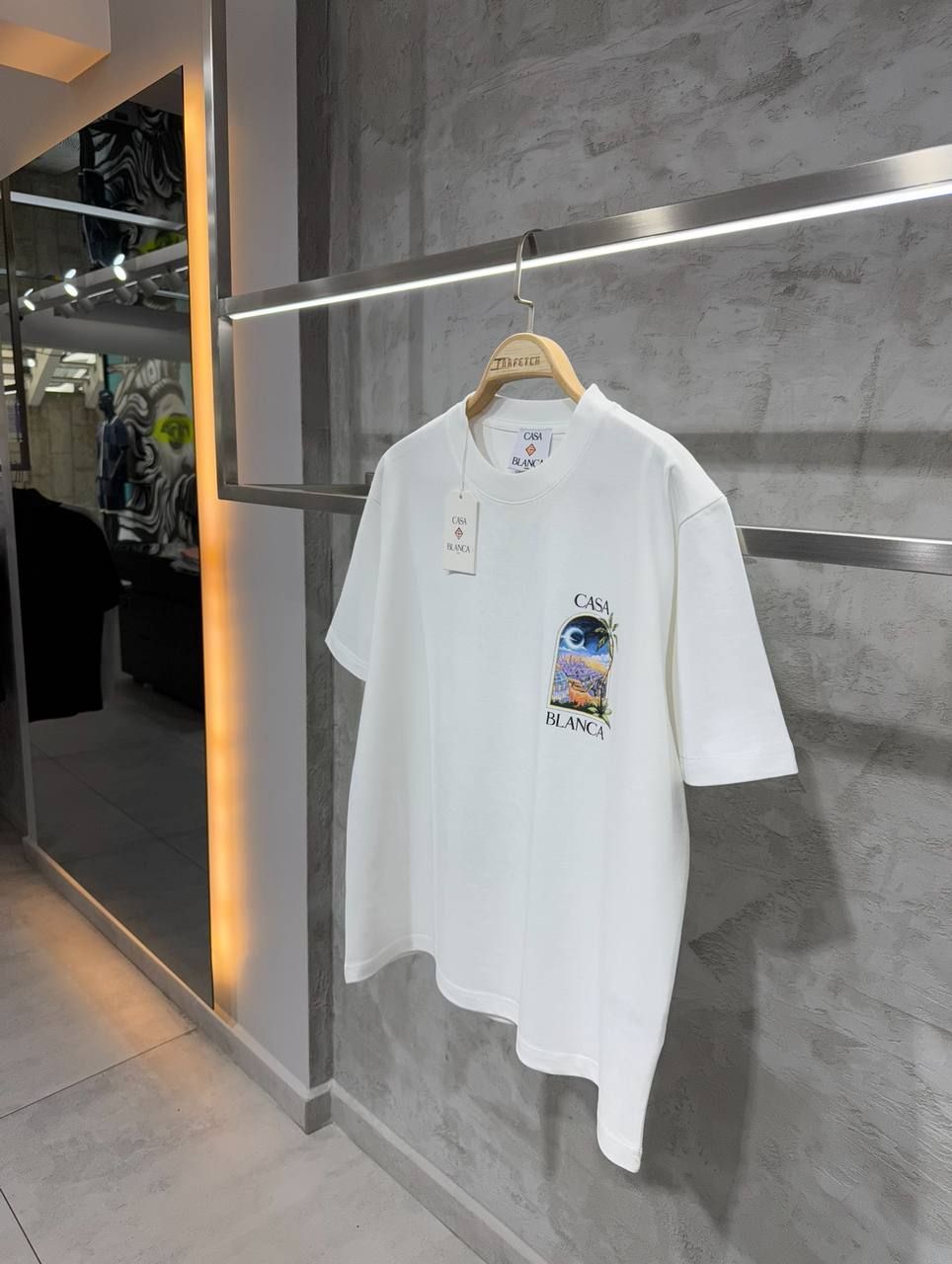 Premium Oversize Fit Tee - Black/White