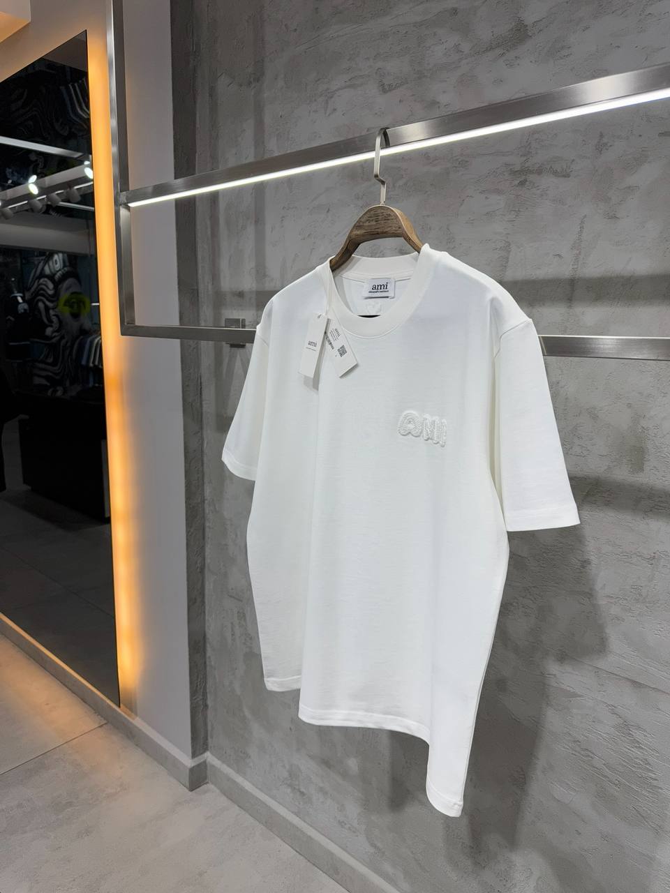 Premium Oversize Fit Tee - White/Blue