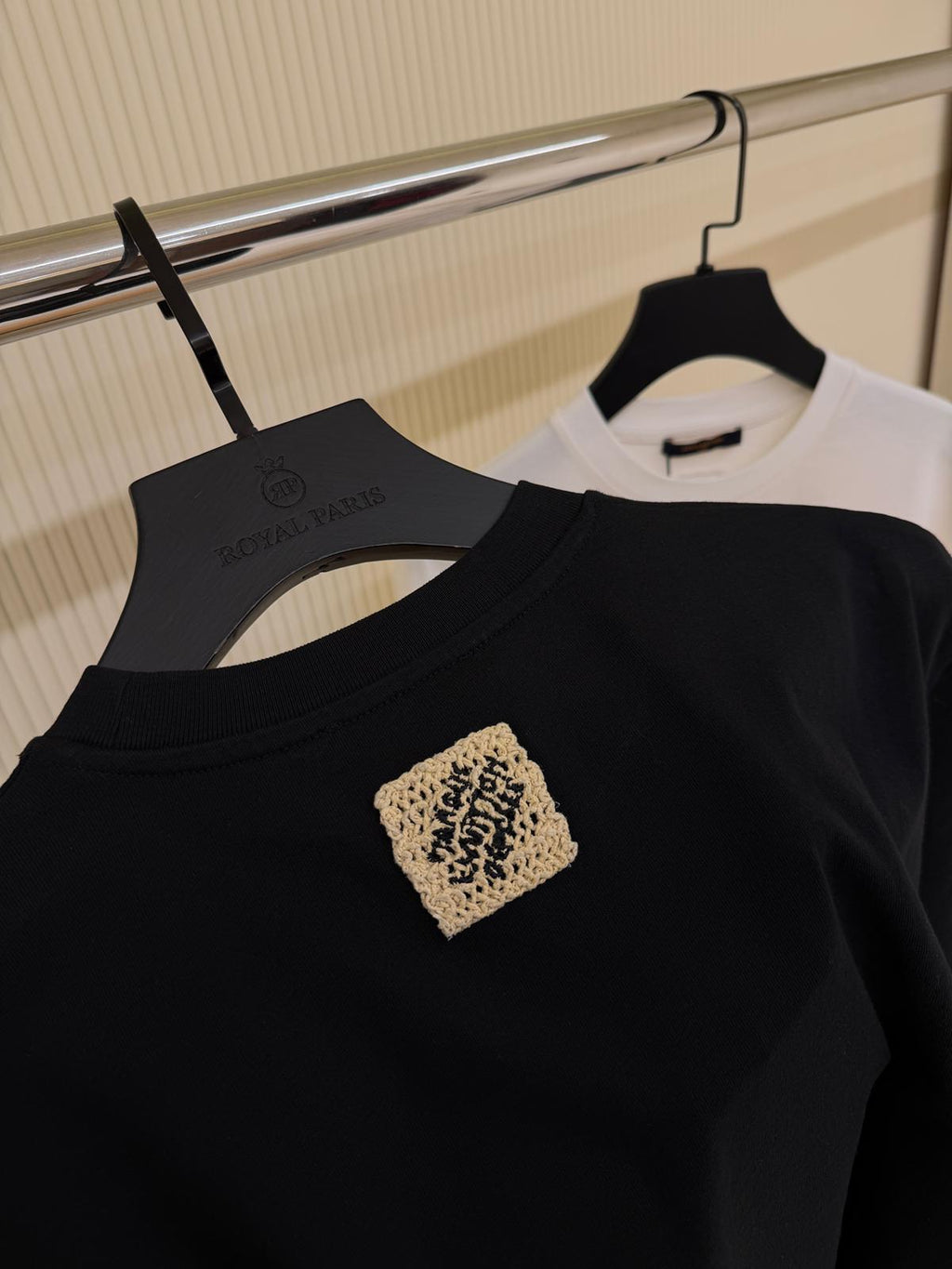 Premium Oversize Fit Tee - Black/White