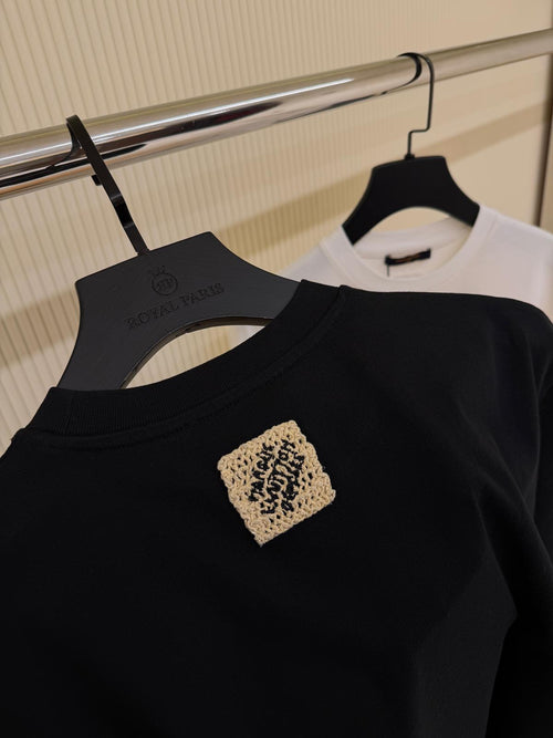 Premium Oversize Fit Tee - Black/White