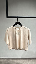 Miu Premium Cropped Logo Tee